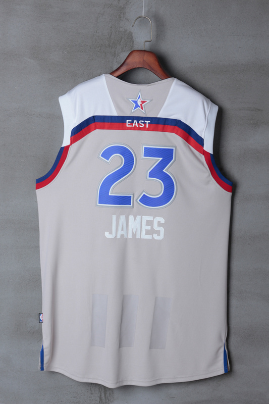 Men Cleveland Cavaliers #23 James grey  2017 NBA All Star jerseys->->NBA Jersey